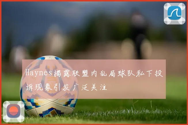 Haynes揭露联盟内乱局球队私下投诉现象引发广泛关注